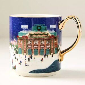 Anthropologie Holiday in the City Mug BOSTON 2025 Stoneware 13 oz New